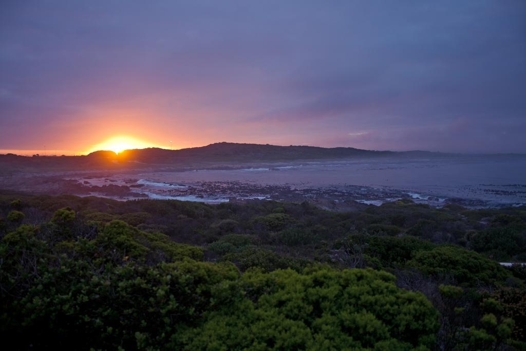 Schulphoek Seafront House Hermanus Kültér fotó Sunset over the town of Port Lincoln